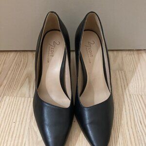 Naturalizer Black Leather  27 Edit pointed toe pumps